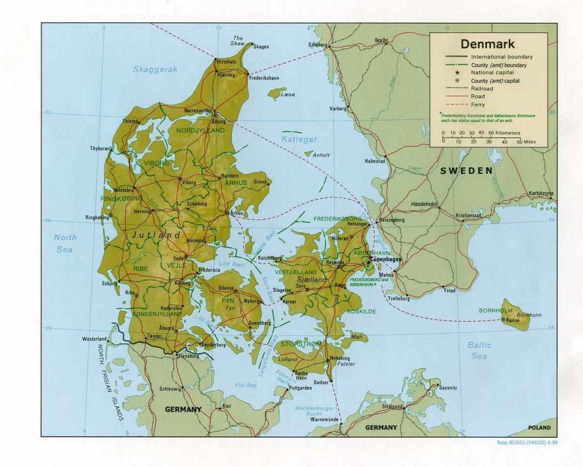 خريطة المادية الدنمارك
