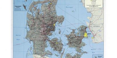 المطارات الدولية في الدنمارك خريطة